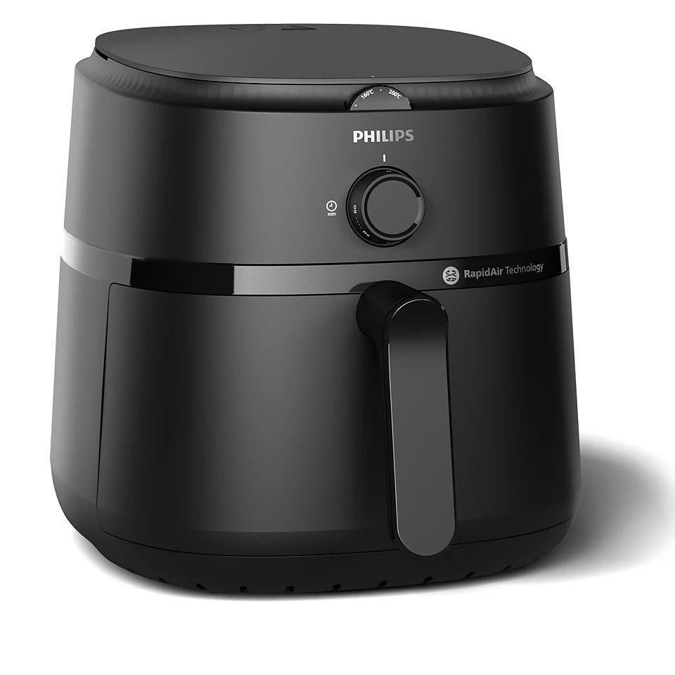 Philips Airfryer XL, 1300W, 3.2L, Analogue, 12 Cooking Functions, Rapid Air Technology, NA110, Black
