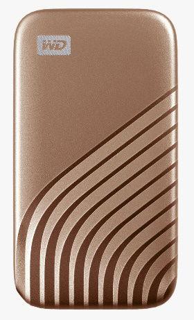 ويسترن ديجيتال ماي باسبورت، 500 جيجابايت، ذهبي (WDBAGF5000AGD-WESN)