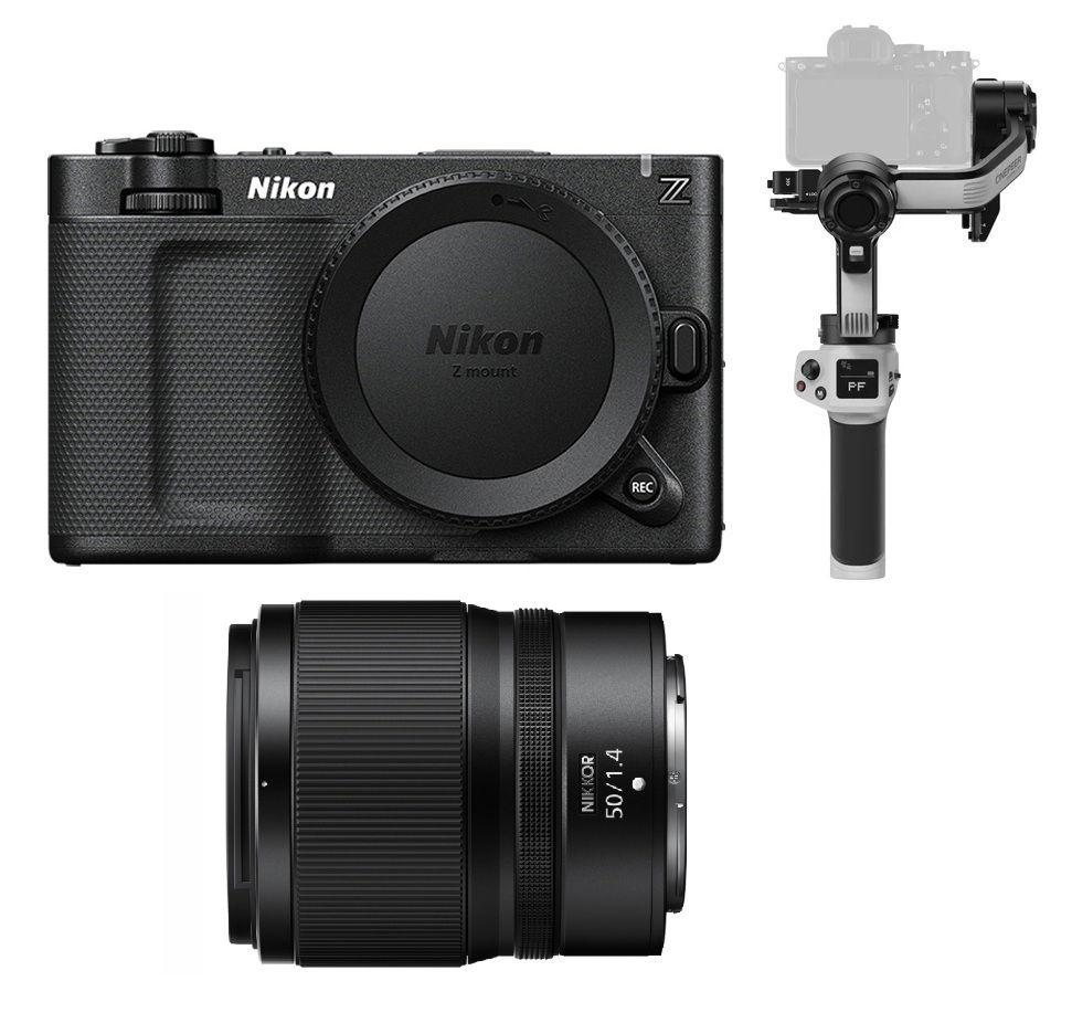 كاميرا نيكون الرقمية ZR، كاميرا سينمائية بدقة 6K لصانعي الأفلام، اطار كامل، هيكل فقط، VOA180AM + عدسة نيكون زد 50 مم 1.4، JMA004DA+ هدية مجانية من زيون سينيبير ويبيل 3E مثبت جيمبال، WEEBIL-3E